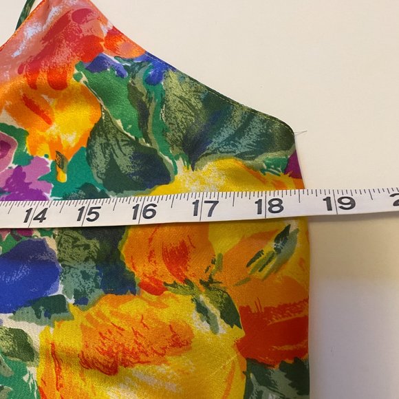 VICTORIA’S SECRET Chemise Nighty Gown Floral Silky Slip Vintage Gold Label FLAW - Picture 9 of 10